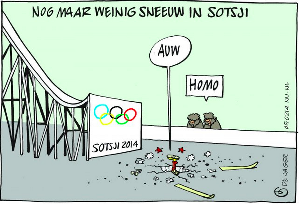 Sorry, maar ik vind hem leuk... :-) #snow #sotsji2014 #patsji #homo #DeJager #nu.nl