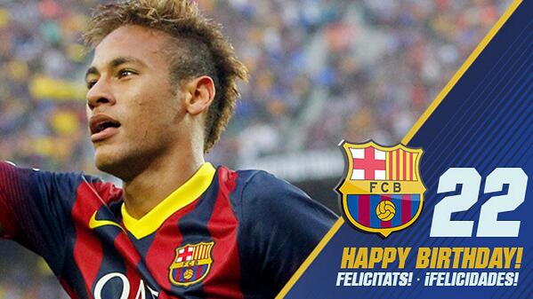 fcbarcelona_id's tweet photo. Selamat ulang tahun ke-22 @neymarjr ! http://t.co/etGER6476K http://t.co/vjzNa0T1GX