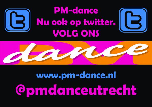 PM-dance nu ook op twitter.
pm-dance.nl

volg ons nu 
<a href="/pmdanceutrecht/">Petra Pluimers</a>