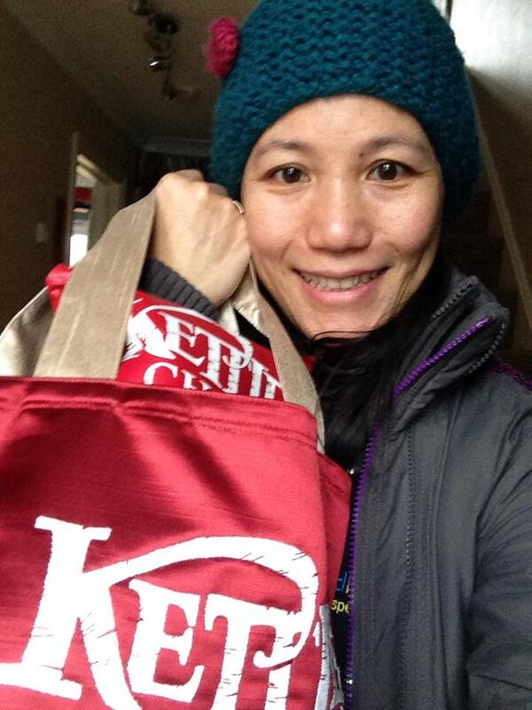 KETTLEChipsUK's tweet photo. One happy owner of the @ellensrandall KETTLE® Chips tote bag. Congratulations :) http://t.co/8I5VDPFuPf
