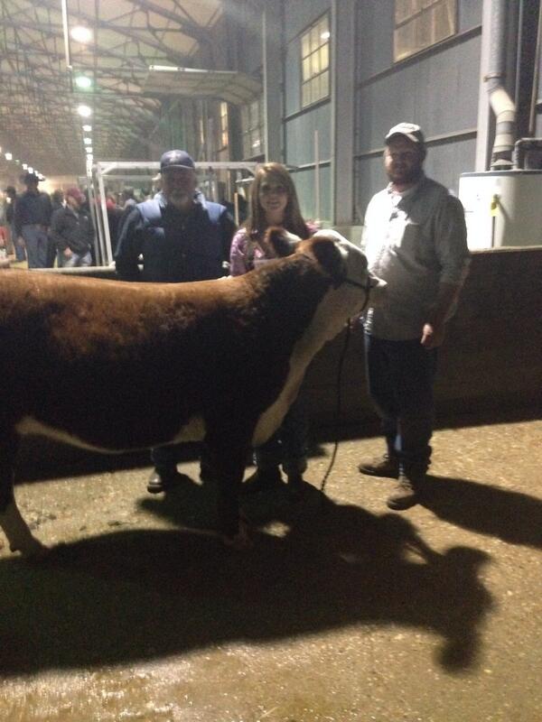A long day of showing. Danielle hitting the wash racks with Mr. Uselton and her breeder, Cameron. #fwssr