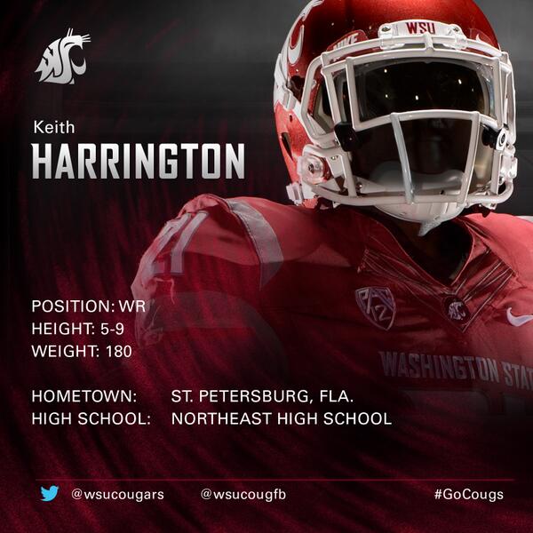 Our first NLI of the day has arrived! Welcome to Keith Harrington, a WR from St. Petersburg, Fla.! #GoCougs