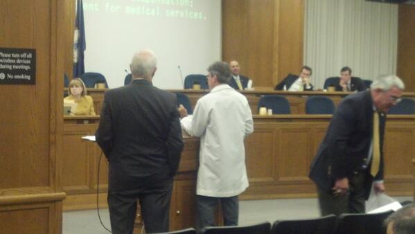 MSVWhiteCoats's tweet photo. Dr. Steve Leibovic discussing Workers Comp reform in House subcommittee http://t.co/pyMIPBdVEu
