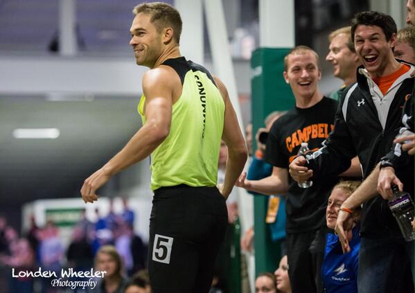A shot of <a href="/NickSymmonds/">Nick Symmonds</a> after his 800 meter run win at the <a href="/JDLFastTrack/">JDL Fast Track</a> on Feb. 1. #JDL #guysface #olympian