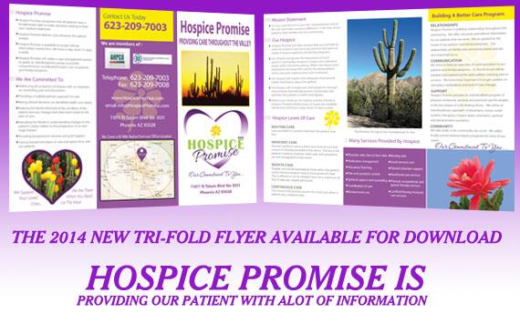 Get the lastest brochure from Hospice Promise - A True Hospice Care Professional