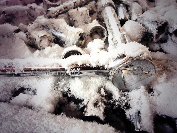 BlakeYoworski's tweet photo. Who needs a heated garage when your tools are built tough for Canada? @CanadianTire #snow #canada #quality #tools http://t.co/FMWnDj0GV9