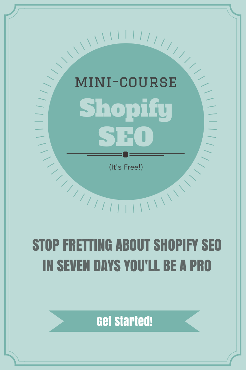 I just published a free mini-course covering SEO on @Shopify. Feedback welcome. http://t.co/YwRNgAtWQr http://t.co/MDLYtQGC46