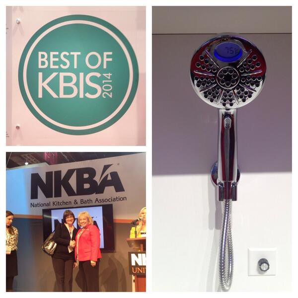 deltafaucet's tweet photo. We are so excited that our new smart solution #Temp2O Technology won gold for #BestofKBIS in bath! #KBIS2014 http://t.co/wzDPQZ13B2
