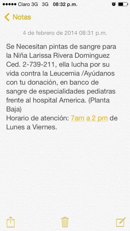 Ayúdanos Larissa es sobrina de Las Warriors y necesita tu ayuda!!! Unamonos a esta causa!!! Pls Rt