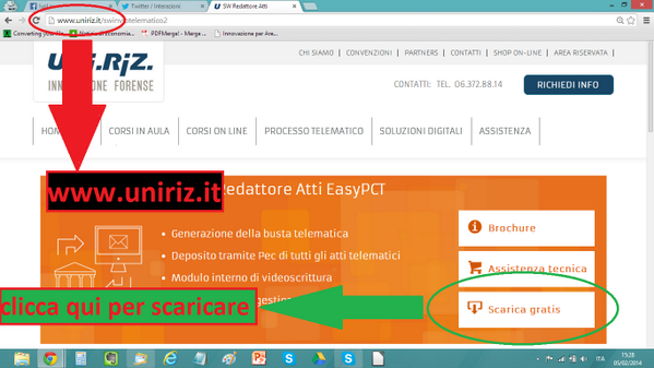 #Avvocati EasyPCT redattore gratuito sino al 30.09.2014: per scaricare il programma: uniriz.it/swinviotelemat… <a href="/iuslaw1/">IusLaw</a>