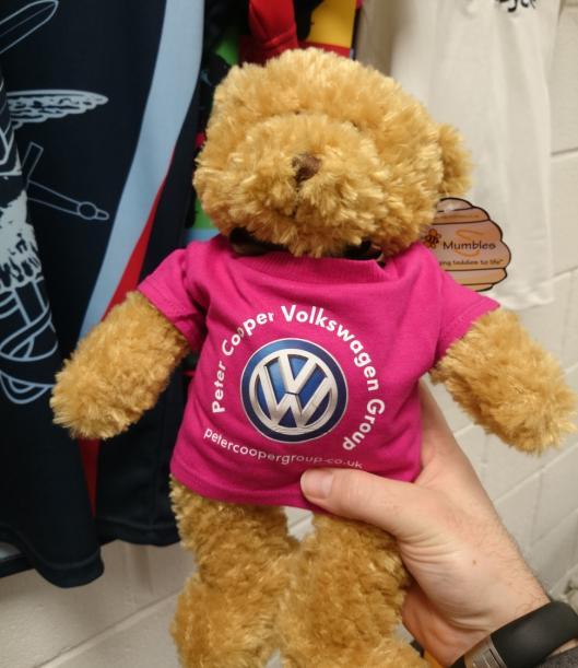 teamkitlocker's tweet photo. Our office is full of these! Promotional Bears with printed t-shirts made for Peter Cooper VW Group. #personalised http://t.co/K1BdlecPH6