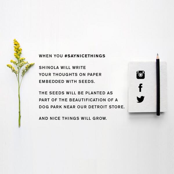 Grow a garden in #Detroit using #SayNiceThings. shino.la/s4Of1