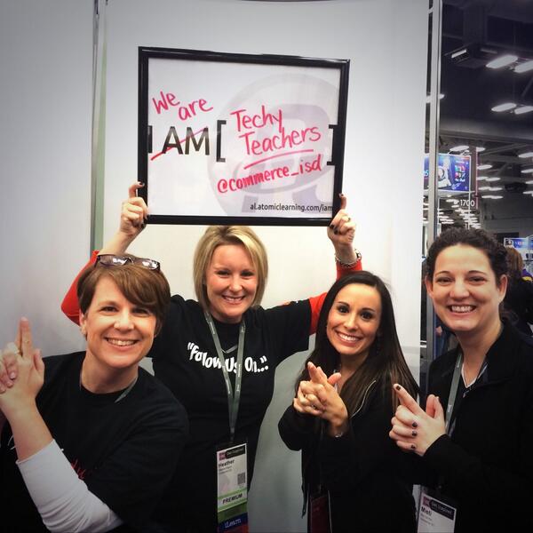 TechyKilgore's tweet image. #tcea14 exhibit hall shenanigans! #cisdtigers #ceslove