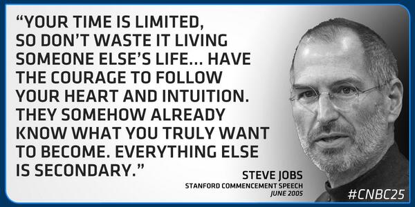 CNBC's tweet image. Did Steve Jobs have the greatest influence on business over the last 25 years? Fav if yes, reply if no.  

#CNBC25 •