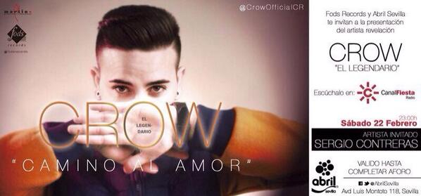 AlexSalasDJ's tweet image. Waaau! Pero mira lo que tenemos aquí los dos bros! @CrowOfficialCR y @Sergi0Contreras el 22 febrero en @AbrilSevilla