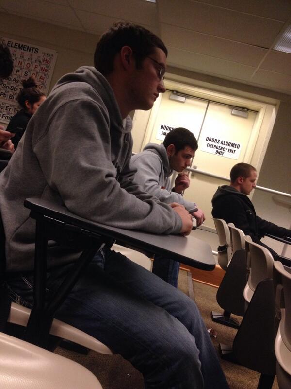 barrettjpowell's tweet photo. Only the first test and he's already 1000% done with this class #CHEM1515
@trevor_tyree http://t.co/BARNtoMVZD