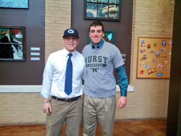 AQFootball's tweet photo. Congrats to
Charlie Rist (@Ch_rist08)- Penn State, football
Alex Bianchi (@AlPalBianchs10)- Mercyhurst, lacrosse http://t.co/Kz81IJI8ta