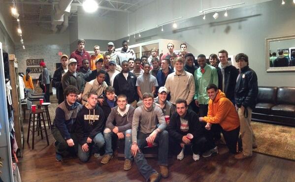 jmstreetclothes's tweet photo. The Prom Rep Meeting was a huge success!! #stprom14 Find one of these guys at school for a $40 off coupon!! http://t.co/IhkZja1rfk