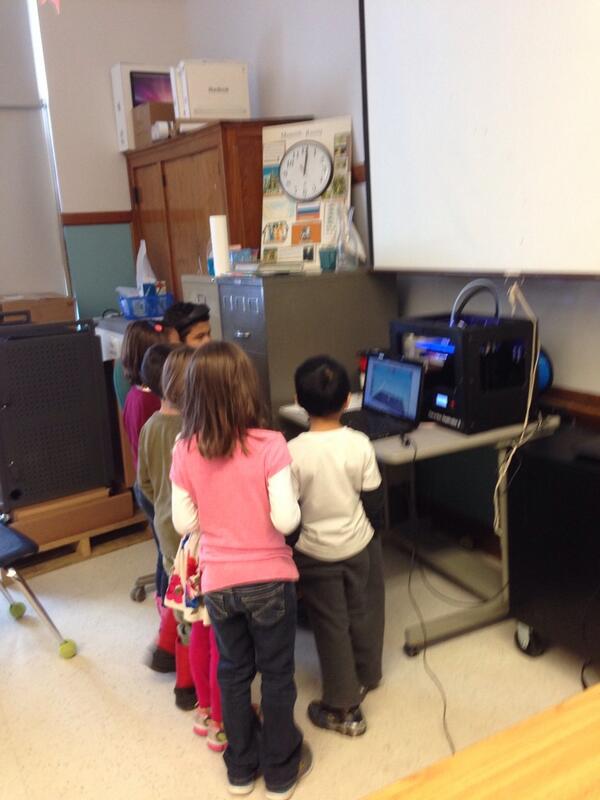 Check out our new 3-D printer in the library! #ChicagoPublicSchoolsROCK #wildwoodIB