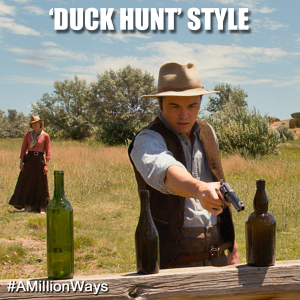 AMillionWays's tweet photo. He had only one shootin’ style: close range. #AMillionways @SethMacFarlane http://t.co/4bJjsvswwQ