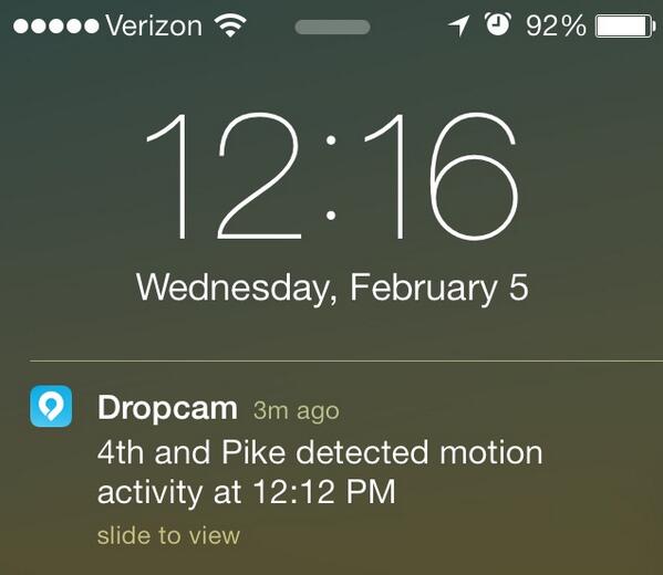 copafuji's tweet photo. The #MomentOfLoudness was so loud, our Dropcam thought it was motion. #12quake #LOUDER http://t.co/JsnW6Dmbmf http://t.co/ezR4ZtGhah
