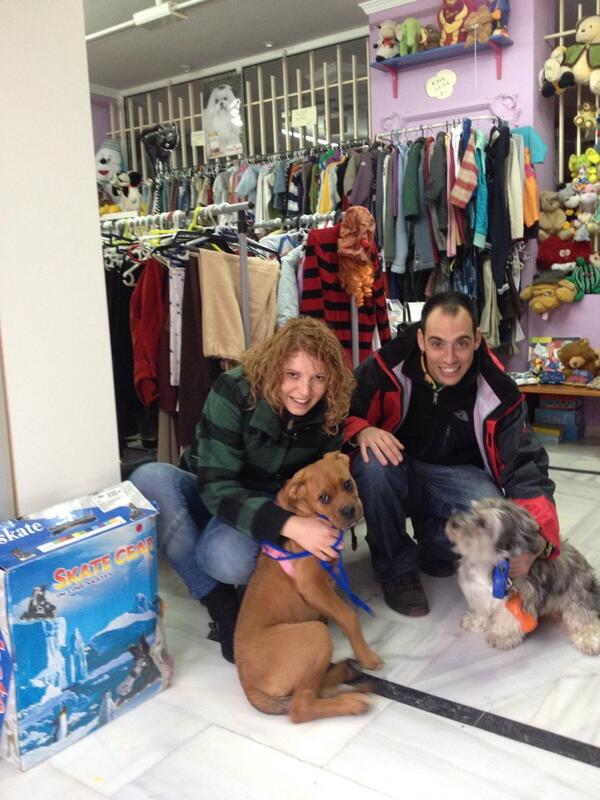 aprobeoficial's tweet photo. Final feliz para chloe!!! Te lo merecías angelota!!! Te vas con una familia estupenda y un hermano perruno,pedrin🐶 http://t.co/mVzhtxtVOx