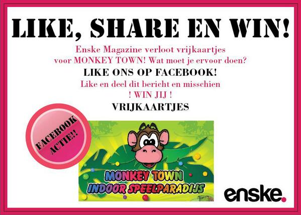 WIN NU VRIJKAARTEN VOOR MONKEY TOWN!