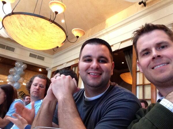 AaronGleave's tweet photo. Celebrating $125M new funding!! @Domotalk http://t.co/w7mMaZsjt7
