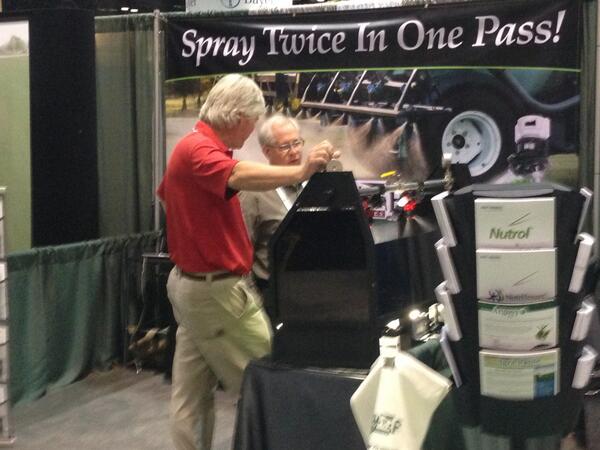 GreenleafGolf's tweet photo. At our booth in Orlando meeting some great folks interested in getting better results from their spraying! http://t.co/cISELMXRNC