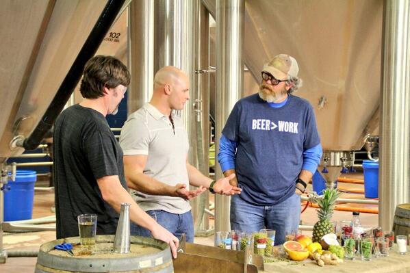 sweetwaterbrew's tweet photo. Had fun whippin up a cask with the fellas from @HGTVElbowRoom today. Keep an eye out for us on TV http://t.co/FSATzoDYML