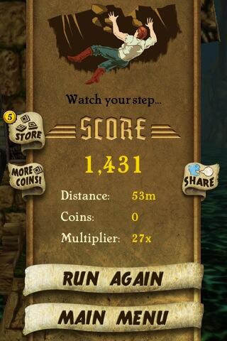 danseADDICTED's tweet photo. I got 1,431 points while escaping from demon monkeys. Beat that! http://t.co/aOalzikuqN #TempleRunp http://t.co/es0SCKftta