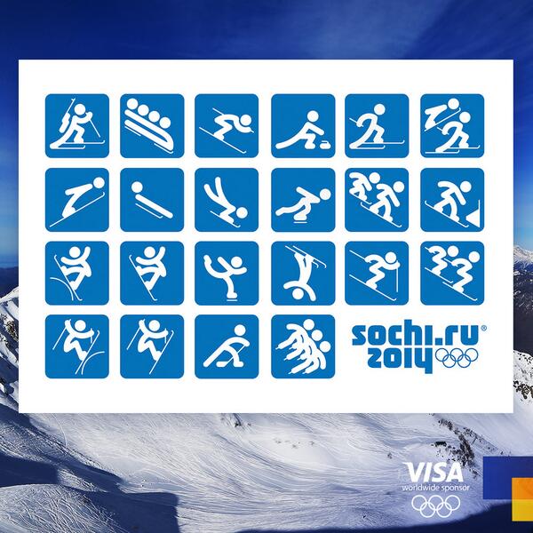 VisaCA's tweet photo. With 16 different Olympic Winter Games sports, it's hard to pick a favourite. What's yours? #Sochi2014 http://t.co/4OgHqO01u0