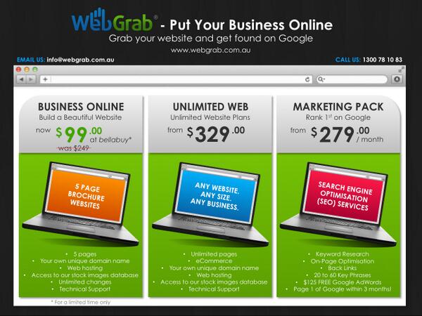 Web_Grab's tweet photo. #affordable #website #package. #whynot #grow your #business? http://t.co/V5pOcEJaK7
