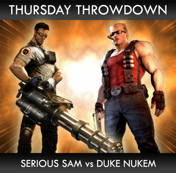 serious sam vs duke nukem serious sam vs duke nukem