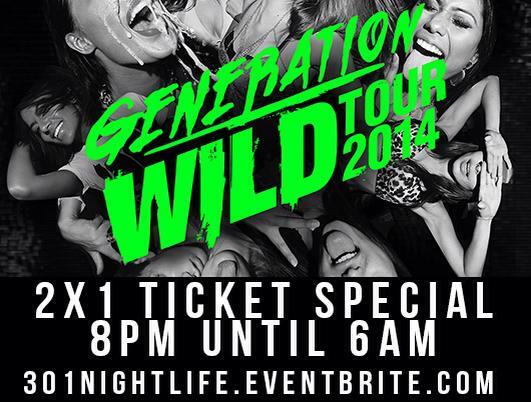 SMGEVENTS's tweet photo. If you still haven't gotten your #GenerationWildTour tickets for tomorrow take advantage of this deal going til 6am http://t.co/o0W1Vj1TvY