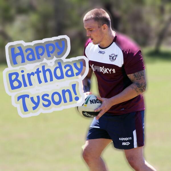Happy Birthday <a href="/Slyson8/">Tyson Andrews</a>!!! Let’s celebrate with a win in tomorrow nights trial against @Cronulla_Sharks!!! #GoManly