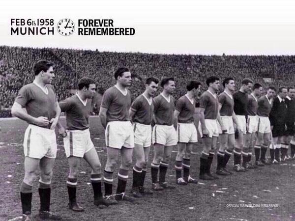 daiIybriefing's tweet photo. Today marks the 56th anniversary of the Munich air disaster, we will never forget them. http://t.co/S4ghTuq7g1