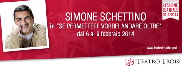 "Se permettete vorrei andare oltre"... da domani a domenica sono a #napoli al #teatro #troisi