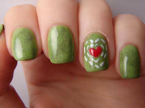 Nailathon's tweet photo. #ValentinesDay doesn't mean you stop loving the environment Have an eco-friendly #VDay this year! #nailart #nailathon http://t.co/OvB6HaMKvf