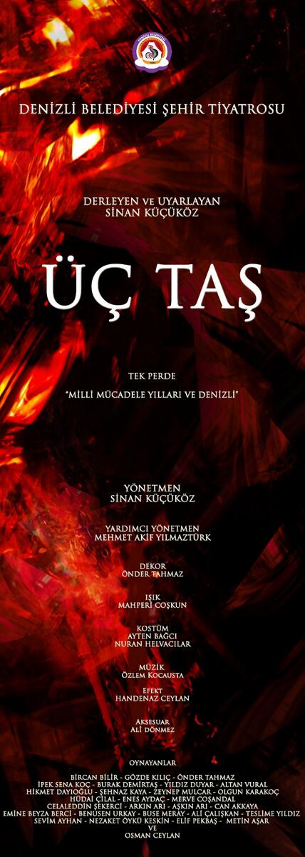 Tek Perde Tiyatro
8 Şubat 2014 Cumartesi 
Saat 20.00'de
Çatalçeşme Oda Tiyatrosu'nda.
Bilgi: 241 04 39