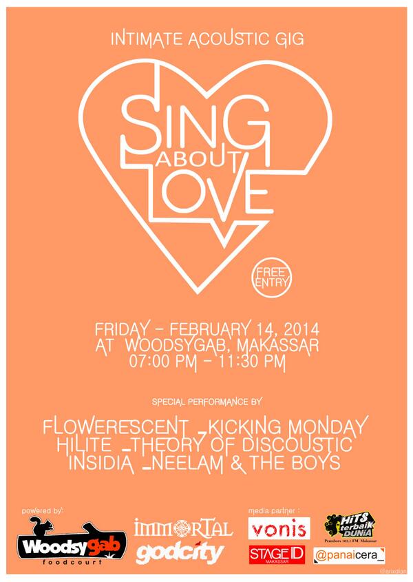 performances by <a href="/flowerescent_ID/">Flowerescent</a> <a href="/NeelamCC/">Neelam Chaudhary</a> <a href="/InsidiaBand/">Inner-side of Audia</a> <a href="/KickingMonday/">Kicking Monday</a> <a href="/HILITE_band/">HILITE</a> @theoryofdis_tic <a href="/Dika_WoodsyGab/">Andika arisandi</a>