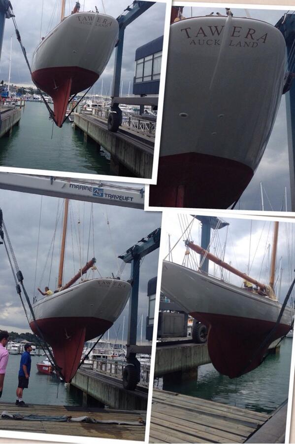 TaweraGroup's tweet photo. Getting Tawera back in the water! http://t.co/8GMm82IqNE