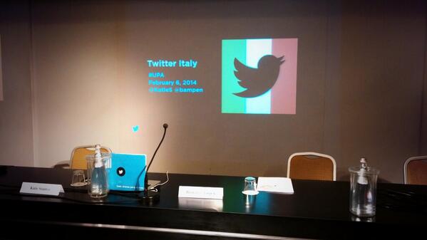 bampen's tweet photo. Felice di essere qui! Really looking forward to the session today (@KatieS @liviacolare) #UPA #TwitterItaly http://t.co/mMaKbkr2AB