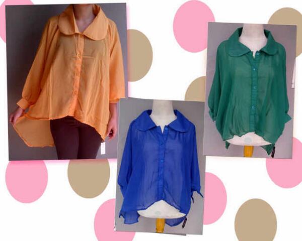 Bismilah posting pertama O:) nih yang minat sisa warna biru size XL bahan ceruti murce cuma 80rb ajah. Yuuk borong :)