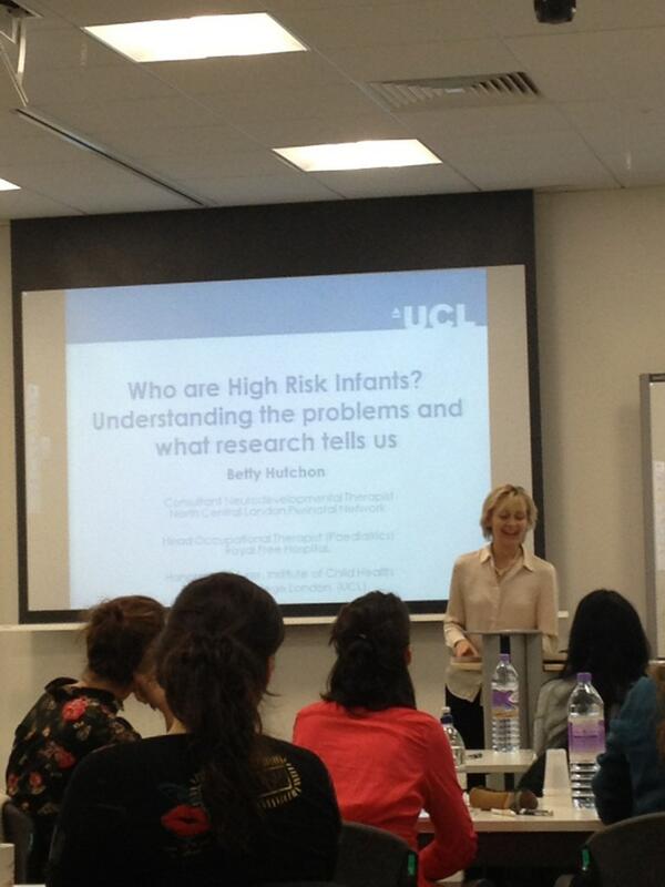 theRCOT's tweet photo. Betty Hutchon is here to talk about her work with high risk infants #COTmasterclass http://t.co/NBCldBeNwE