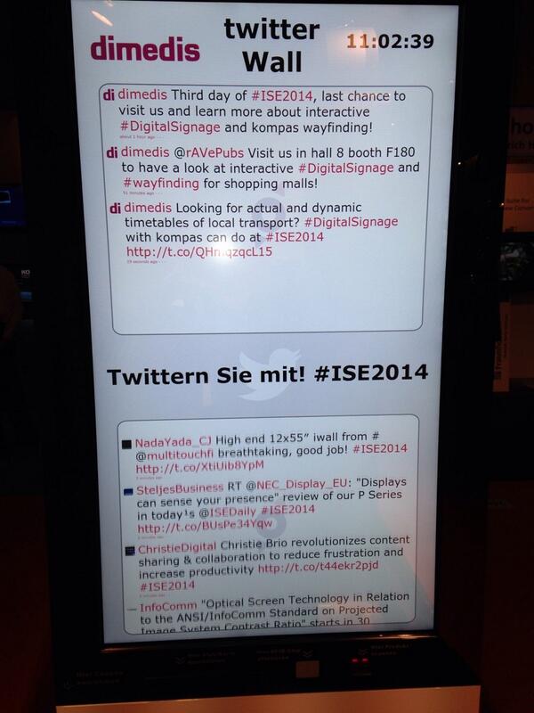 IboMazari's tweet image. Twitter wall at #ISE2014