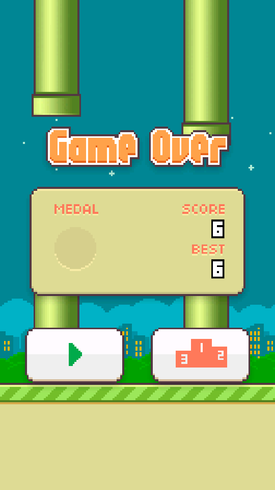 Nih androiders game yg lgi rame diunduh di PLAY STORE, Flappy Bird. Sederhana nmun asik. Check it out...