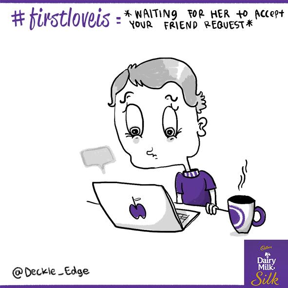 cadburysilk's tweet photo. #FirstLoveIs always about being on the edge :)@Deckle_Edge ! We loved your tweet, hope you will like this doodle! http://t.co/1E1wv6j1iX