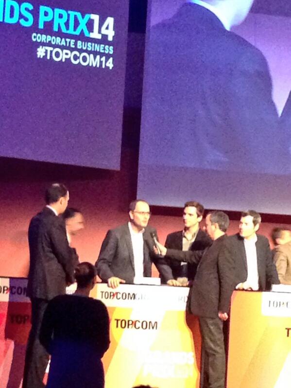 CaroFenaillon's tweet image. Congrats ! #Cokecce remporte le #TopCom14 bronze pour sa Convention Manager !