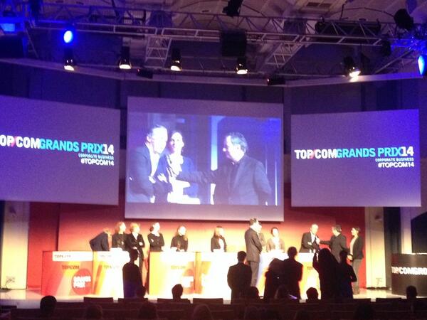 FFaivre's tweet image. Breaking news @GRENADE_SPARKS avec @easyJet remportent le #TOPCOM2014 de la meilleure campagne presse Business